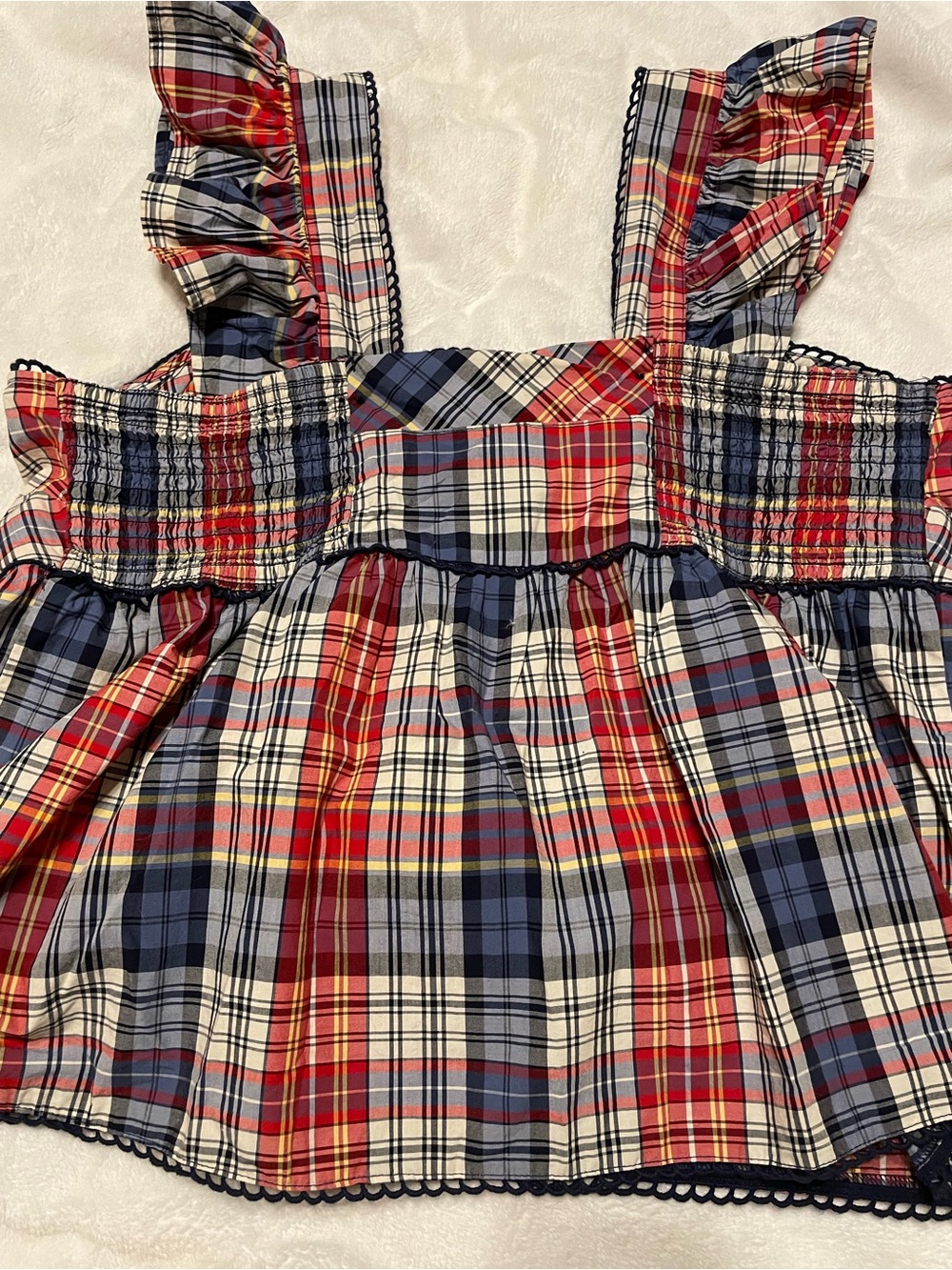 Torrid Plaid Ruffle Top - Picture 9 of 13
